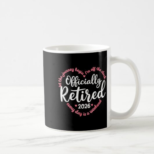 Ly Retired 2026 Weekend Vibes For Retirees コーヒーマグカップ (右)