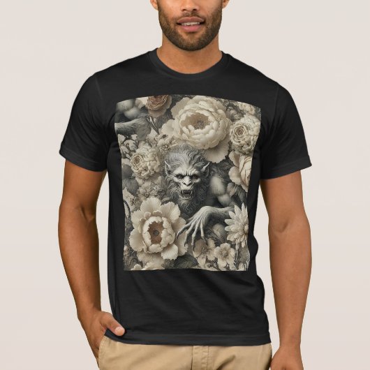 Lycanthropic Splendor – Gothic Wearable Art Tシャツ (正面)