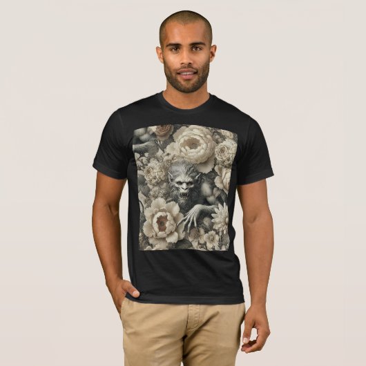Lycanthropic Splendor – Gothic Wearable Art Tシャツ (正面フル)