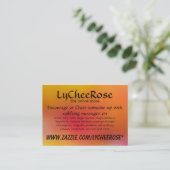 LyCheeRoseの名刺 名刺 (スタンド正面)