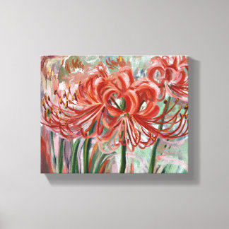 Lycoris Radiataの開花 キャンバスプリント