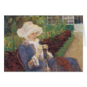 Lydia Crocheating in Garden at Marly, Mary Cassatt (正面横)