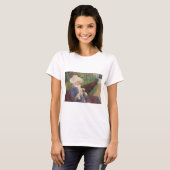 Lydia Crocheating in Garden at Marly, Mary Cassatt Tシャツ (正面フル)