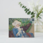 Lydia Crocheting in the Garden at Marly ポストカード (スタンド正面)