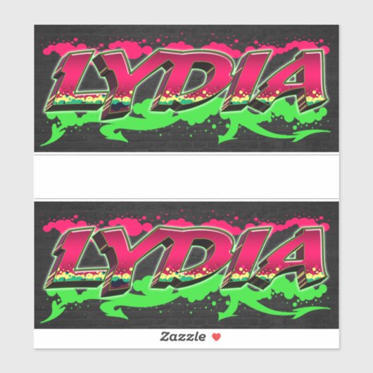 Lydia Vorname Name Graffiti Aufkleber Sticker シール (シート)
