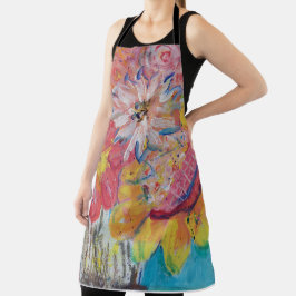 Lydia's Art Sangriaによるカラフルな太陽 エプロン