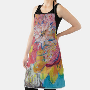 Lydia's Art Sangriaによるカラフルな太陽 エプロン
