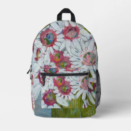 Lydia's Art Sangriaによるピンクの顔 プリントバックパック