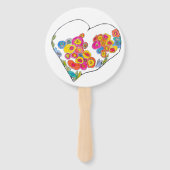 Lydia's Art SangriaによるCheerful Heart ハンドファン (正面)