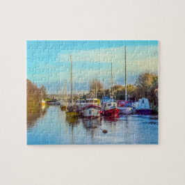 Lydney港のボート ジグソーパズル