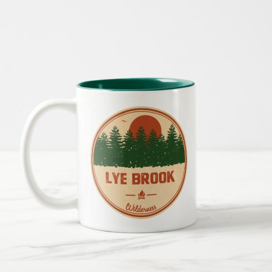 Lye Brook Wilderness Vermont ツートーンマグカップ (左)