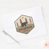 Lye Brook Wilderness Vermont Bear スクエアシール (封筒)