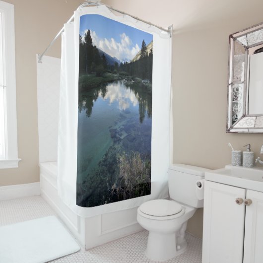 Lyell ForkのDonahueパス – John Muir Trail シャワーカーテン (インサイチュ)