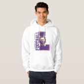 LYFL 06 |メンズパープルラセカスタムンロゴフード付きスウェットシャツ パーカ (正面フル)