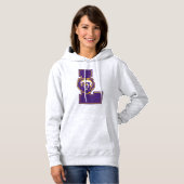 LYFL 07 |ウィメンズパープルカスタムラッセンサブマーク パーカ (正面フル)