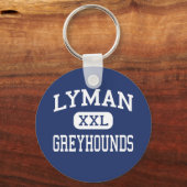 Lyman - Greyhounds - High - Longwood Florida キーホルダー (正面)