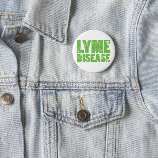 Lymeはカチカチとの"ライム病"のデザインを緑化します 缶バッジ (インサイチュ)