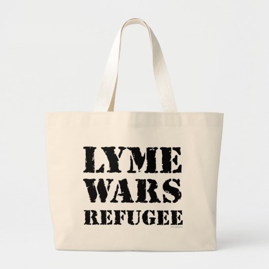 Lymeは避難者戦います ラージトートバッグ (正面)