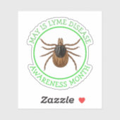 Lyme Disease Awareness Month | Deer Tick  シール (シート)