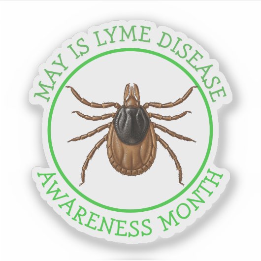 Lyme Disease Awareness Month | Deer Tick  シール (正面)