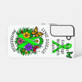 Lyme Disease Awareness Ribbon Samsung Galaxyケース (裏面横)
