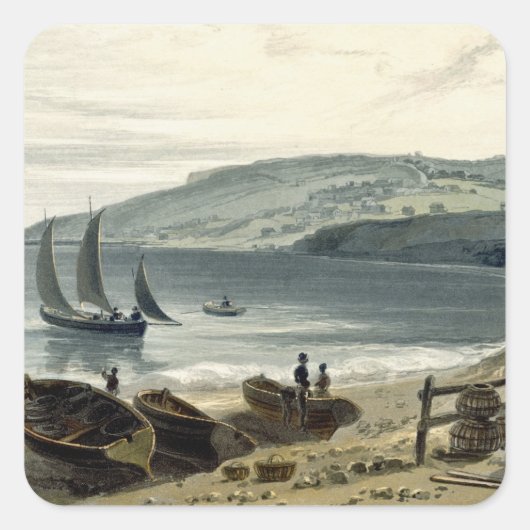 Lyme Regis, Charmouth, Dorset, 'A Voyage スクエアシール (正面)