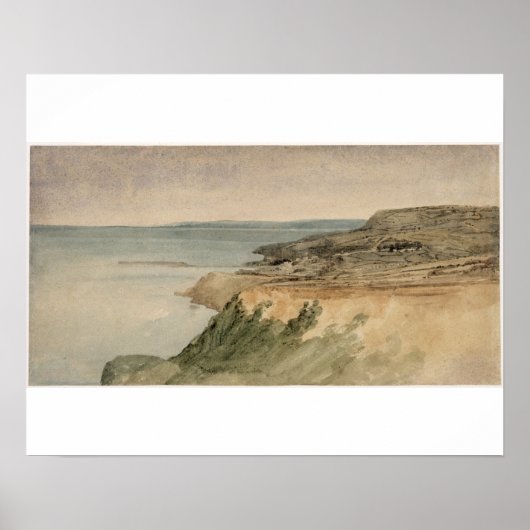 Lyme Regis, Dorset, c.1797 (x上の鉛筆の上にx/c ポスター (正面)