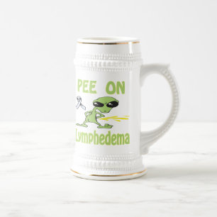 Lymphedemaのマグの小便 ビールジョッキ