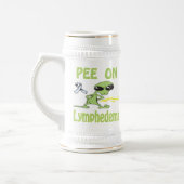 Lymphedemaのマグの小便 ビールジョッキ (左)