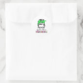 Lymphoma Awareness Ribbon Support Gifts ラウンドシール (バッグ)