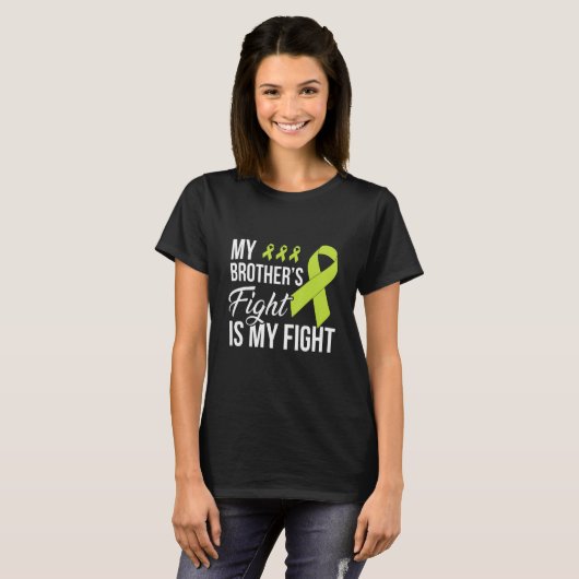 Lymphoma My Brother's Fight Tシャツ (正面フル)