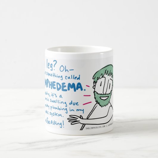 Lymphsplainingのマグ-短い答え コーヒーマグカップ (中央)