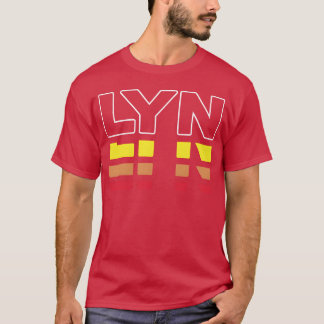 Lynという名の人へのプレゼントに！レトロな夕焼けのデザイン Tシャツ