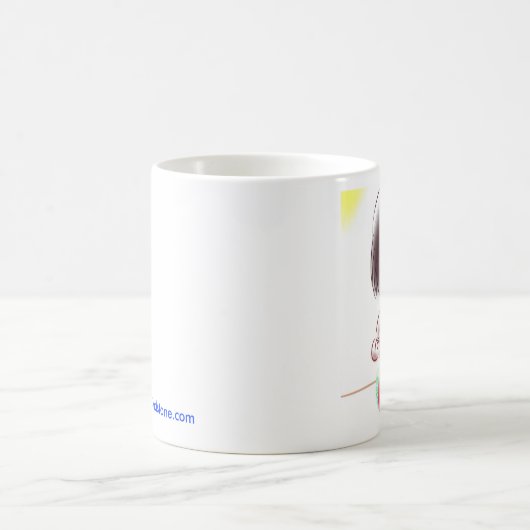 Lynの風刺漫画のマグ コーヒーマグカップ (中央)