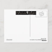 Lyn Hurringによるサイクルレースクラッシュ葉書 ポストカード (裏面)