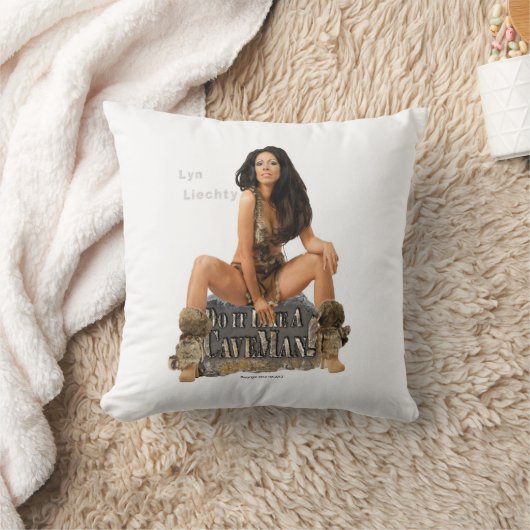 Lyn Liechtyの穴居人の枕 クッション (ブランケット)