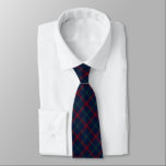 Lynch Tartan Navy Blue Plaid ネクタイ<br><div class="desc">Necktie in a navy blue,  red,  and green plaid pattern. Traditional family tartan for the Lynch clan,  a common surname of people with Irish heritage.</div>