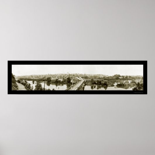 Lynchburg, VA Viaduct写真1919 ポスター (正面)