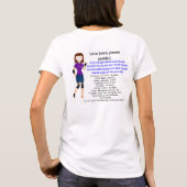 Lyndon Ehlers Danlosシンドロームの認識度のワイシャツ Tシャツ (裏面)