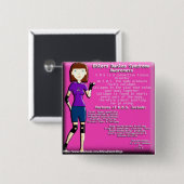 Lyndon Ehlers Danlosシンドロームの認識度ボタン 缶バッジ (正面&裏面)