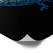 Lynesia Maori Kiwi Bird Ocean Blue New Zealand  ポスター (角)