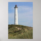 Lyngvig Fyr, Light house, Ringkobing, Denmark ポスター (正面)