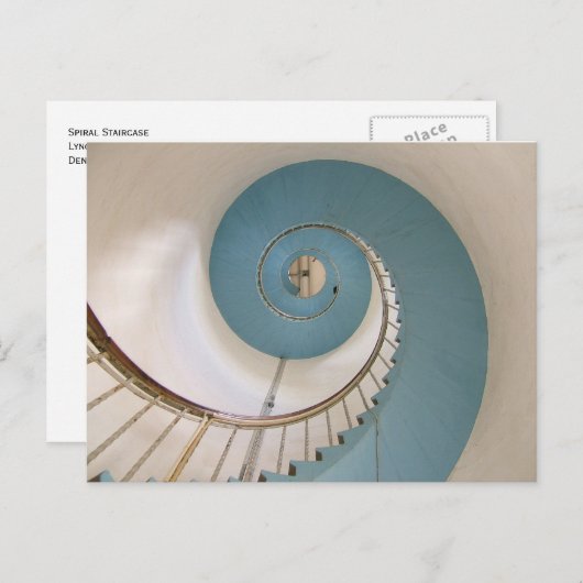 Lyngvik灯台はがきの螺旋階段 ポストカード (正面/裏面)