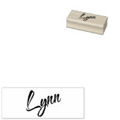 Lynn名カーシブ装飾スクリプトフォント ラバースタンプ (押印)