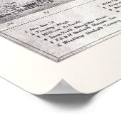 Lynn, MAパノラママップ – 1820 ポスター (角)