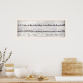 Lynn, MAパノラママップ – 1820 ポスター (キッチン)