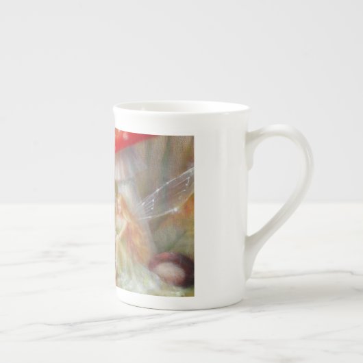 Lynne Bellchamber著秋の艶出しのティーカップ ボーンチャイナマグカップ (右)