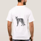Lynx電源オン白Tシャツ Tシャツ (裏面)
