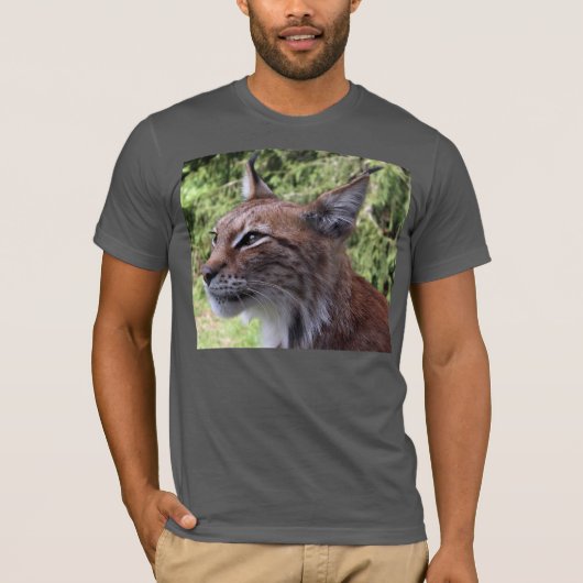 Lynx顔クローズアップTシャツ Tシャツ (正面)