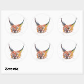 Lynx、自然恋人ステッカー ラウンドシール (シート)